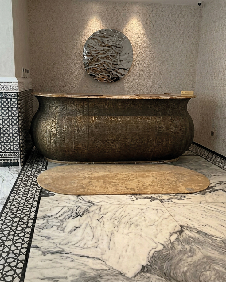 Bespoke sculpture installation created for a luxury hospitality project in Rabat